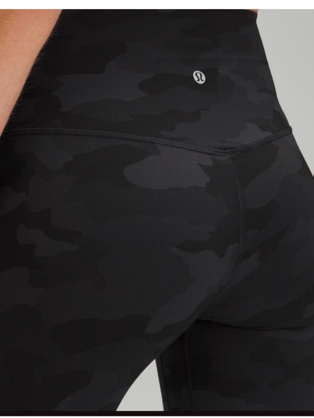 lululemon Black Camo High-Rise full length Leggings 6